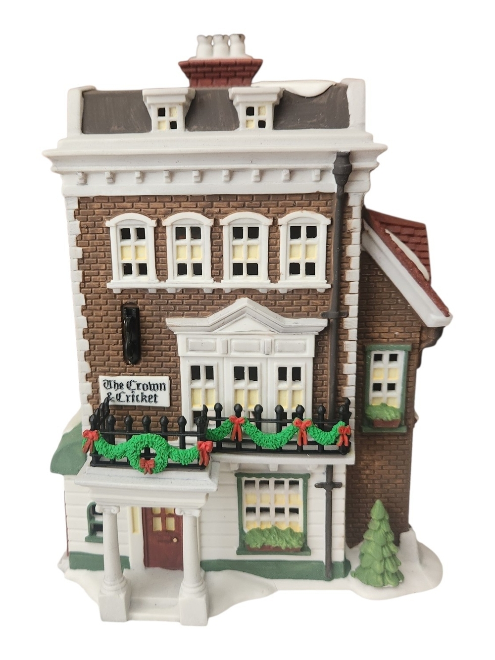 Dept 56 VTG Charles Dickens Village "Crown & Cricket Inn 1st Edition 1991 Xmas